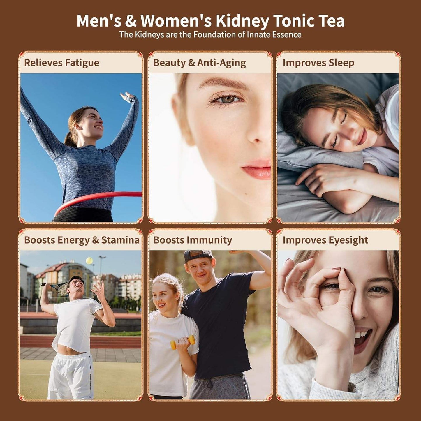 Blended Five Treasure Ginseng Maca Flavor Tea For Men&woman