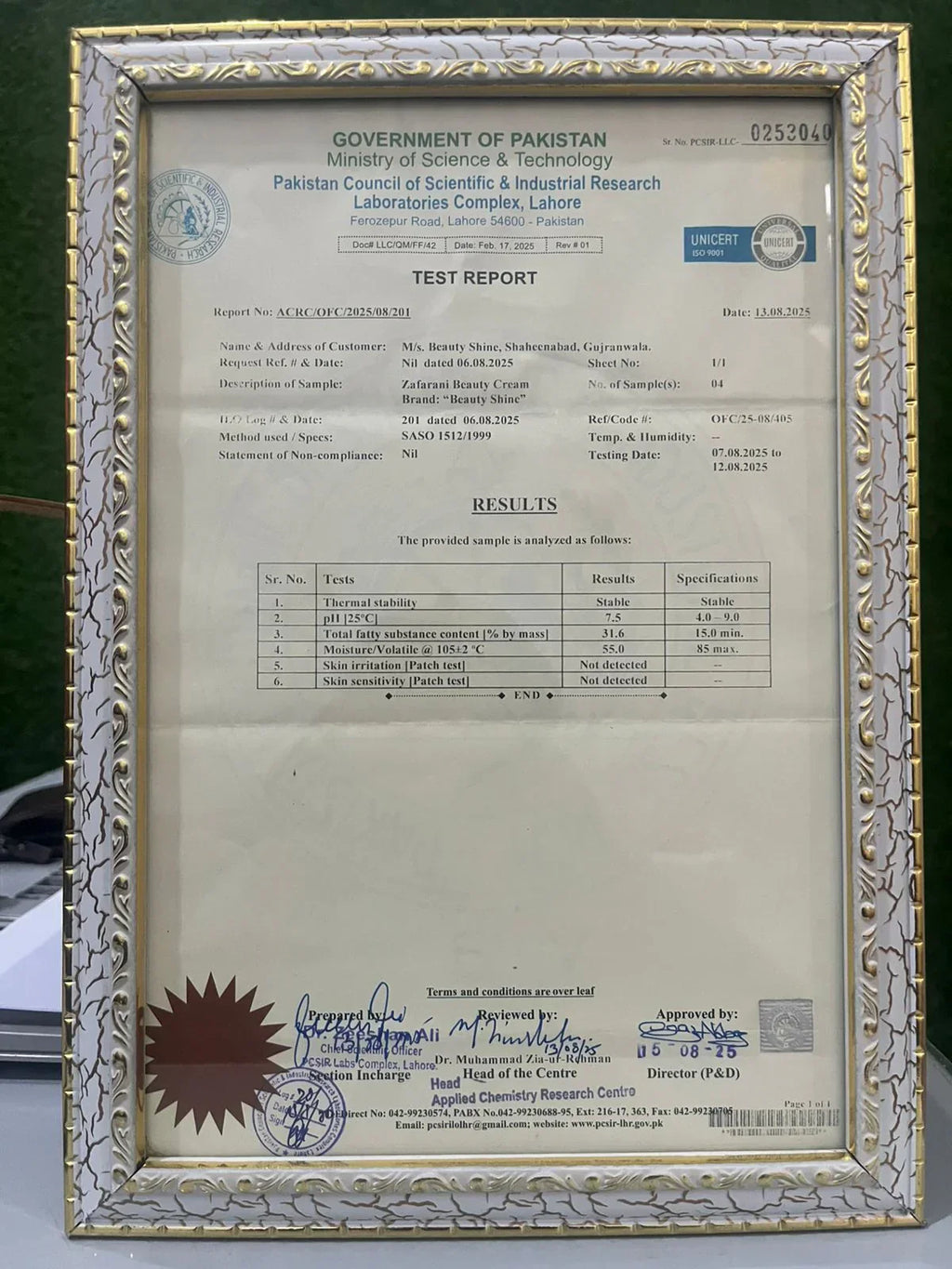 Zafran Beauty cream Beauty-Shine